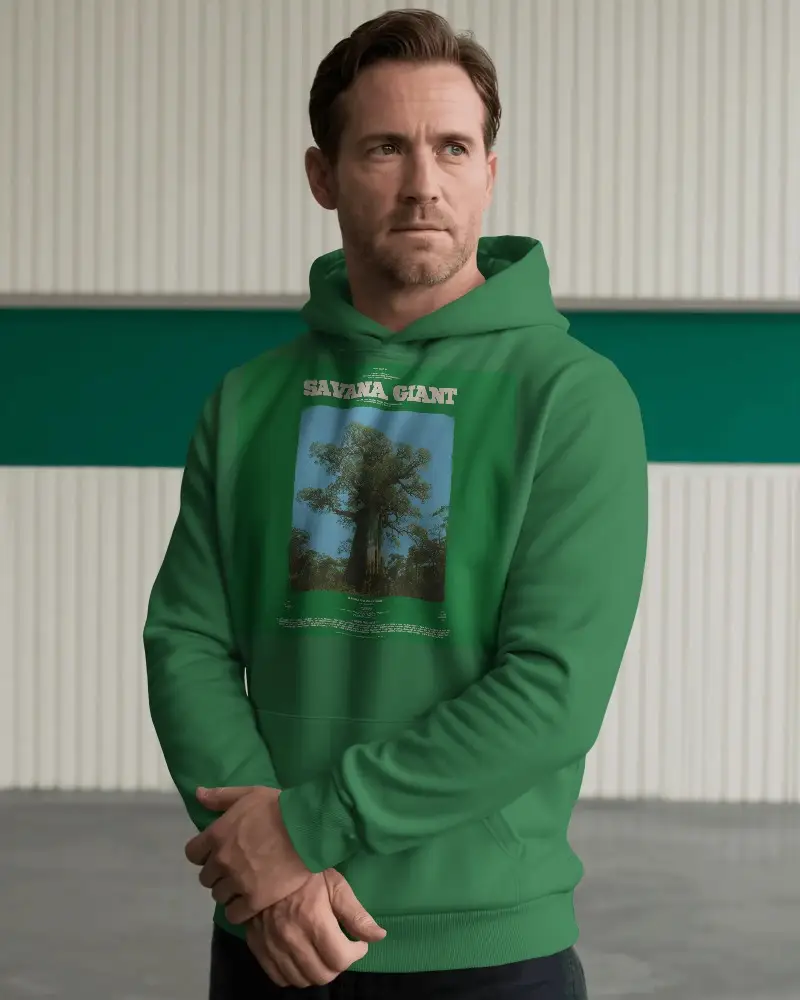 High Quality Soft Fleece Hoodie Mockup With Pouch Pocket Fashionable Activewear For Modern Men