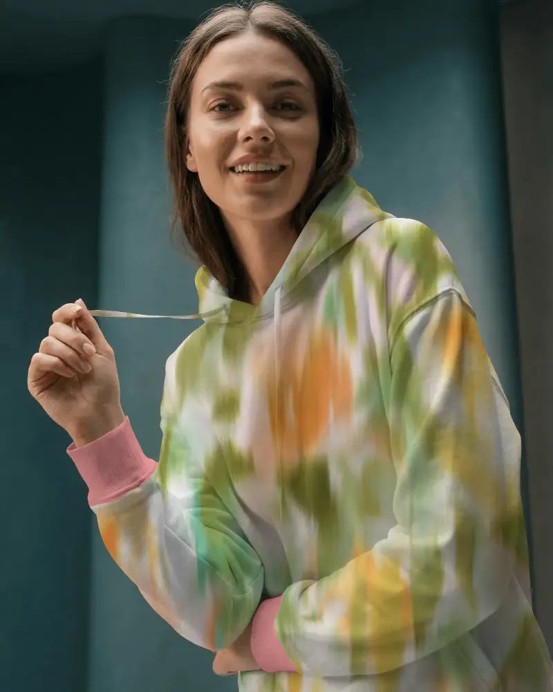 Comfy Women Hoodie Mockup Lifestyle Casual Wear For Branding And Fashion Design