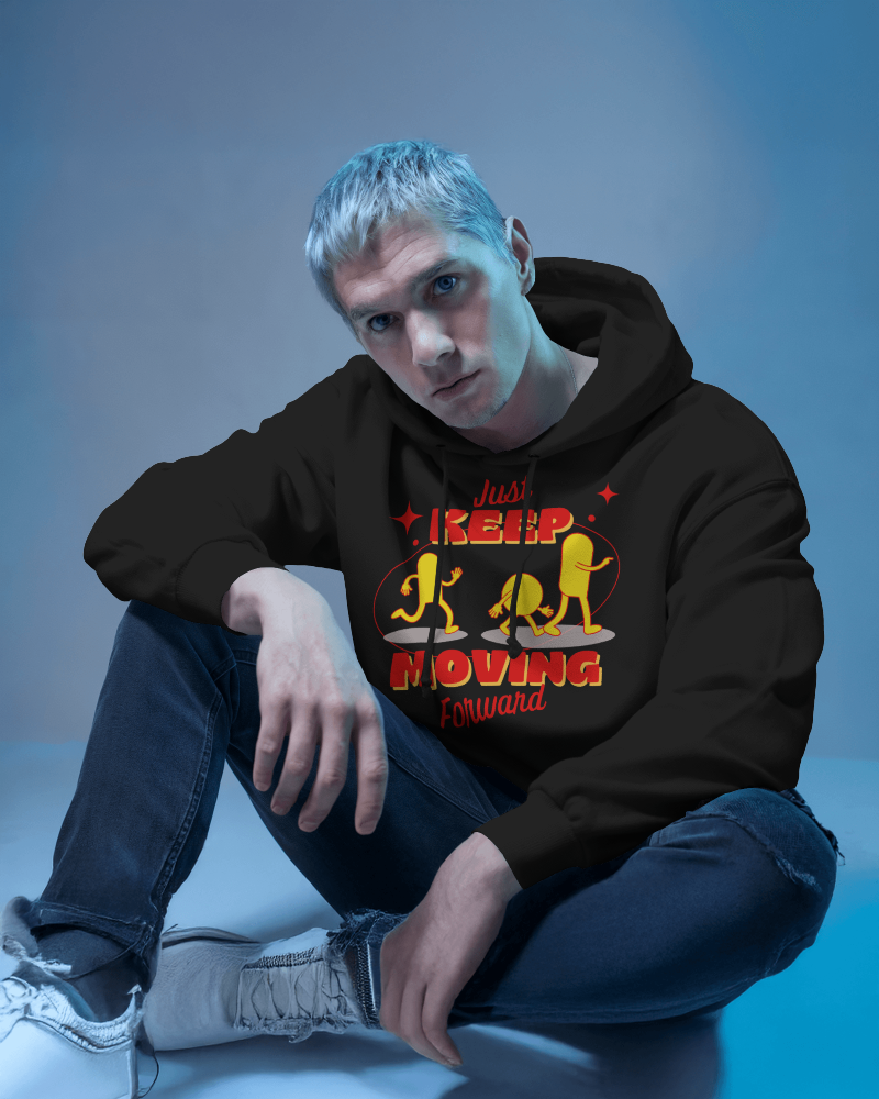 Creative Studio Hoodie Mockup Mysterious Mood Lighting With Unique Fashion