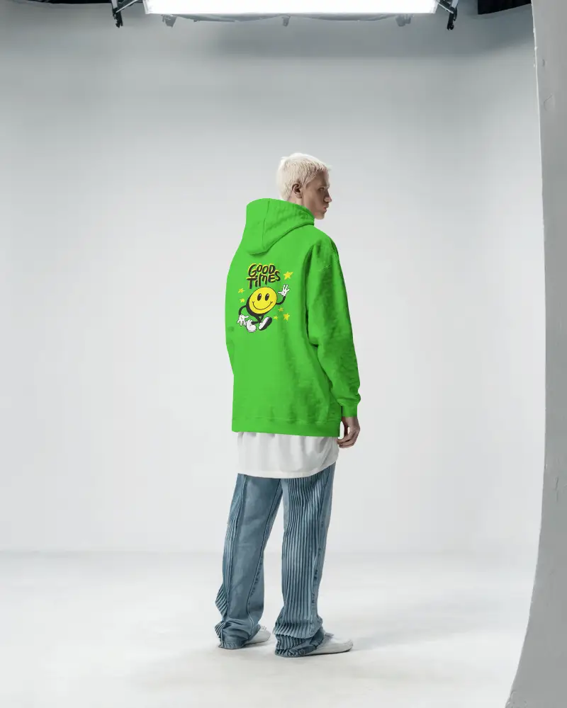 Monochrome Logo Hoodie Mockup Embossed Black Design On White Fabric Sleek And Branded Appeal 0498