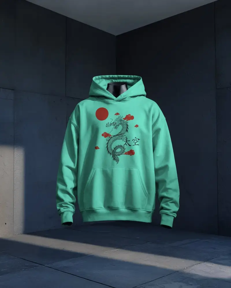 Minimalist Hoodie Mockup Floating In Architectural Concrete Space Under Soft Sunlight Modern Design
