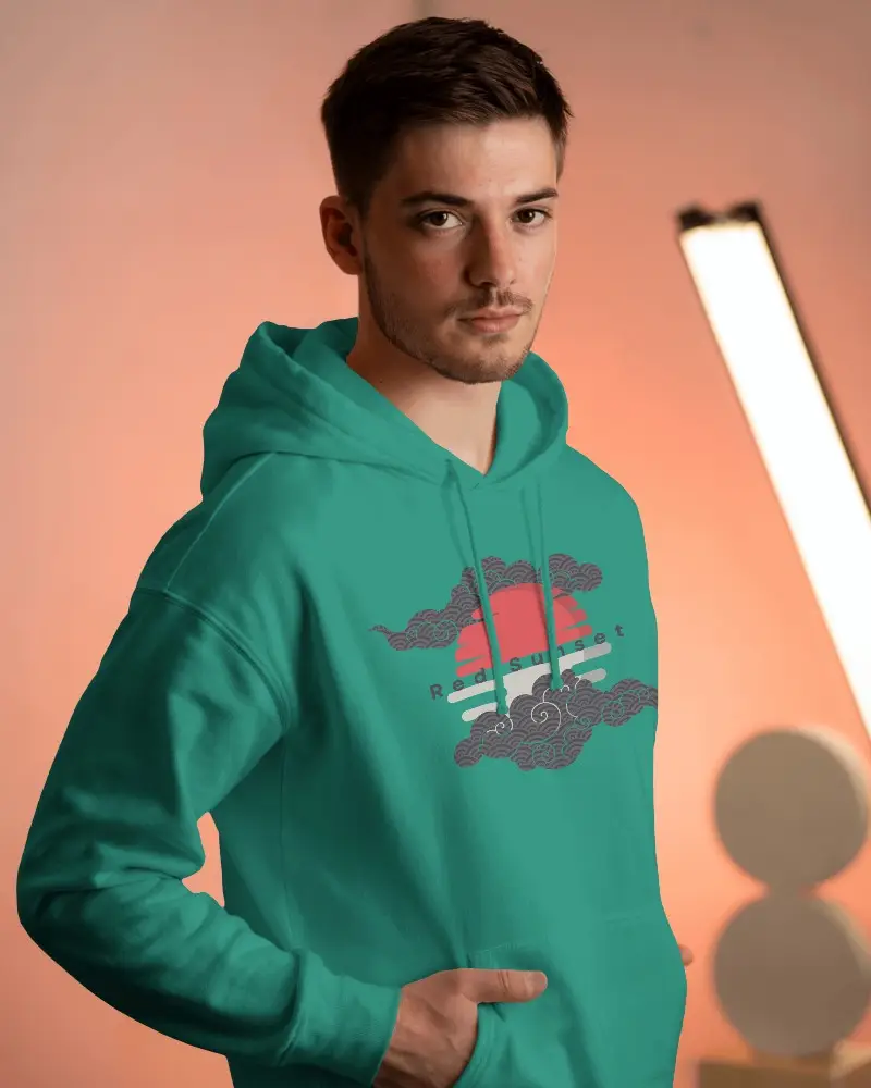 Comfortable Casual Wear Male Model With A Hoodie Mockup For Presenting Comfortable Fashion Designs