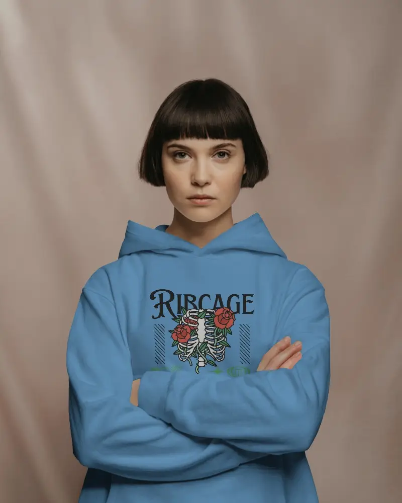 Casual Wear Hoodie Mockup With A Pastel Studio Background For Branding And Fashion Presentations