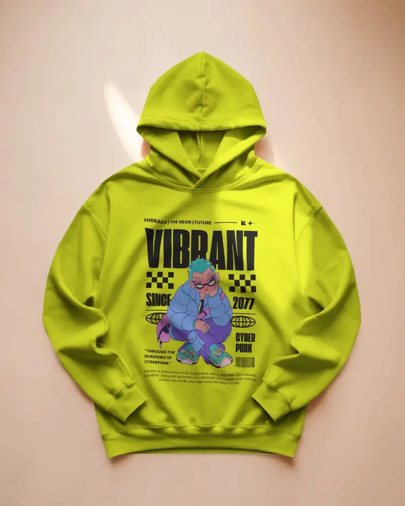 Folded White Hoodie Mockup On Peach Background Top View Flat Lay Soft Lighting Design Template Front Print