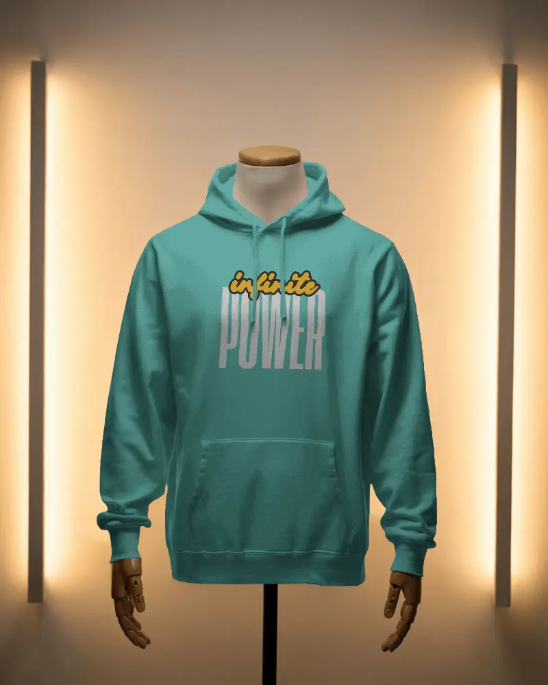 Minimal White Hoodie Mockup Showcase With Soft Amber Lighting