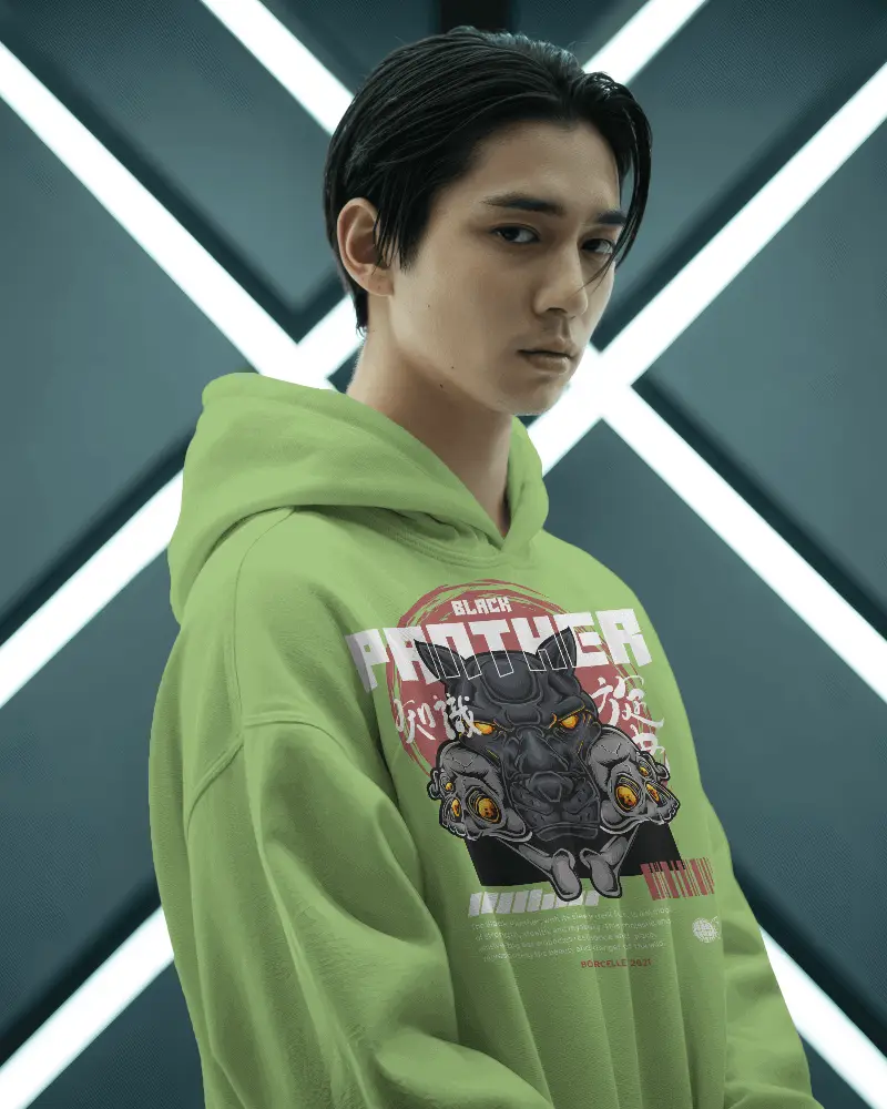 High Tech Hoodie Mockup Stylized White Hoodie Against Futuristic Backdrop With Led Cross Light Arrangement