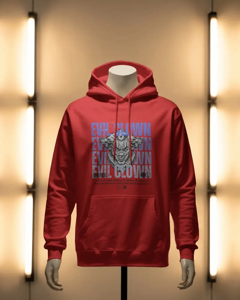 Symmetrical Lighting Hoodie Mockup Front Facing Mannequin In Hoodie With Modern Ambient Glow