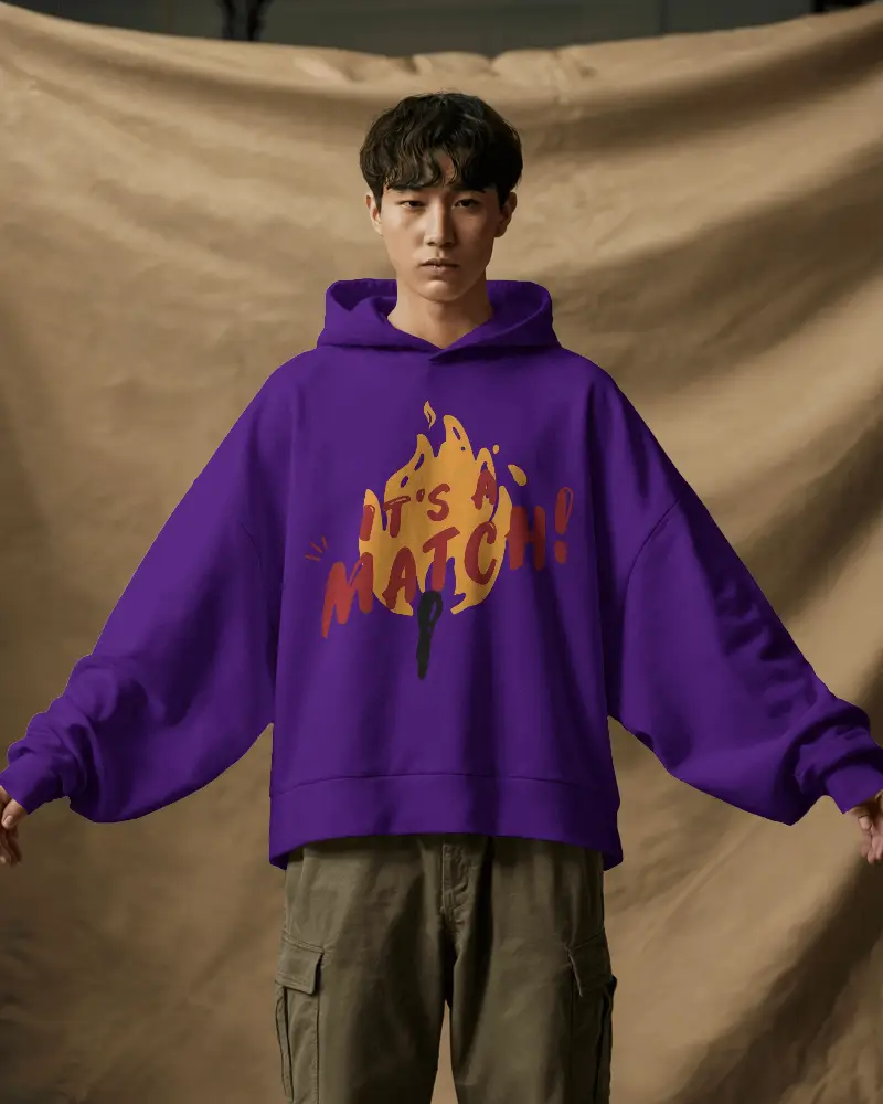 Oversized Hoodie Casual Wear Comfortable Street Style Fashionable Unisex Apparel Trendy Outfit