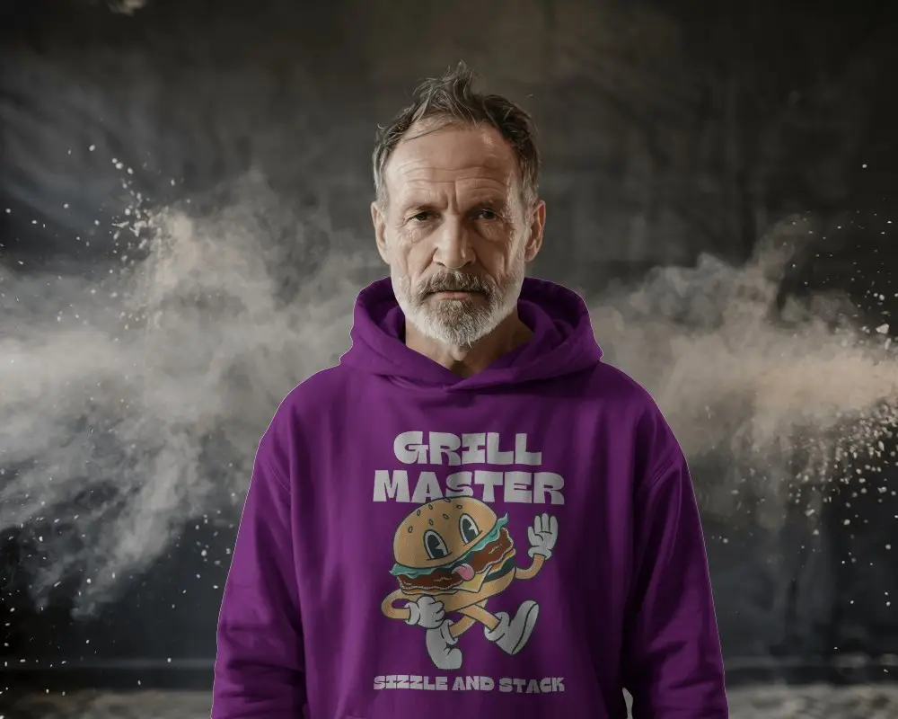 Premium Quality Comfortable Hoodie Mockup Mid Age Man For Modern Casual Fashion