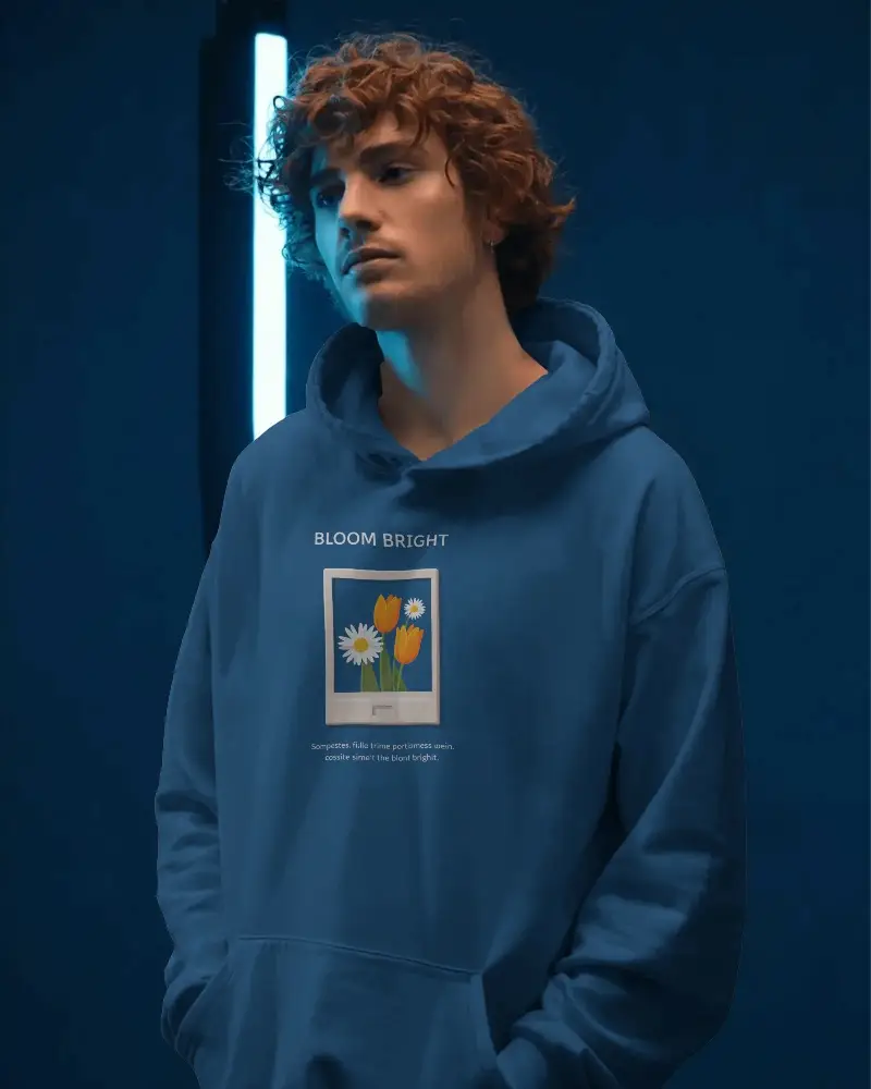 Classic Pullover Hoodie Mockup Design Comfortable Fit Durable Material Ideal For Casual Outfits