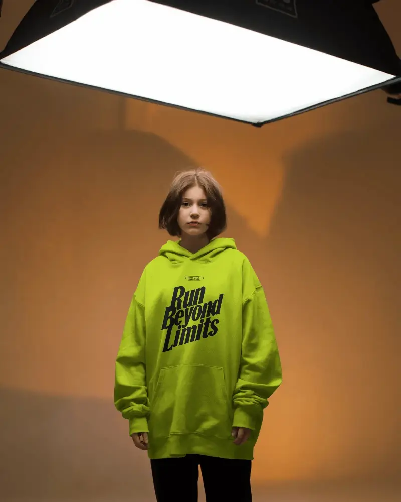 Oversized Blank Hoodie Mockup For Youth Fashion Brands Promotion And Print Design