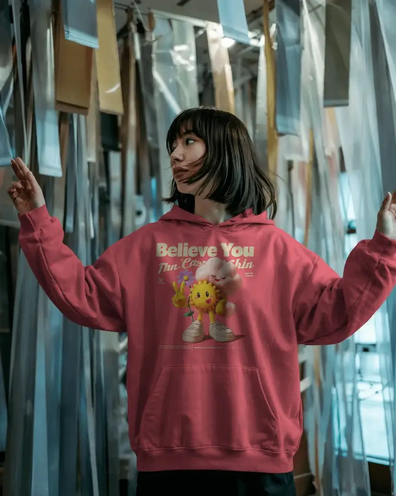 Soft Cozy Fleece Lined Hoodie Mockup Perfect For All Season Wear Style