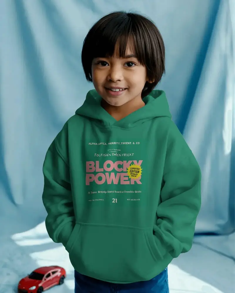 Cozy Kids Hoodie Mockup For Comfortable Casual Wear And Winter Style Promotion