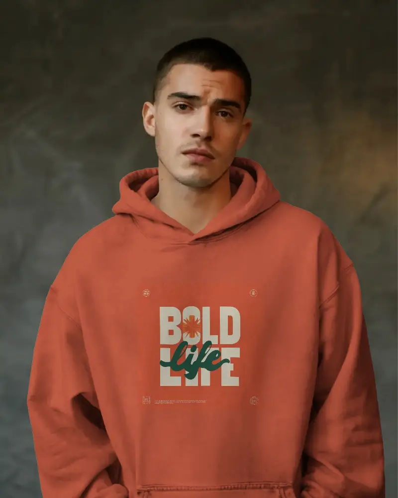 Stylish Unisex Oversized Hoodie Mokup For Lounging Outdoor Activities And Layering Fashion