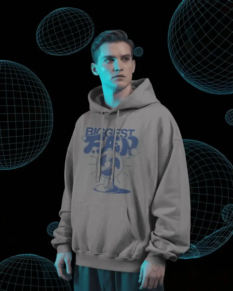 Trendy Overhead Hoodie Mockup Showcasing Modern Urban Style For Online Clothing Shops