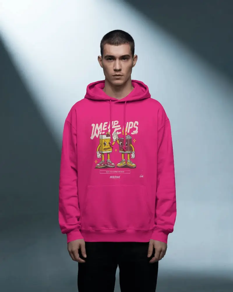 Minimalist Men Hooded Mockup With Loungy Fit And Front Kangaroo Pocket For Everyday Wear