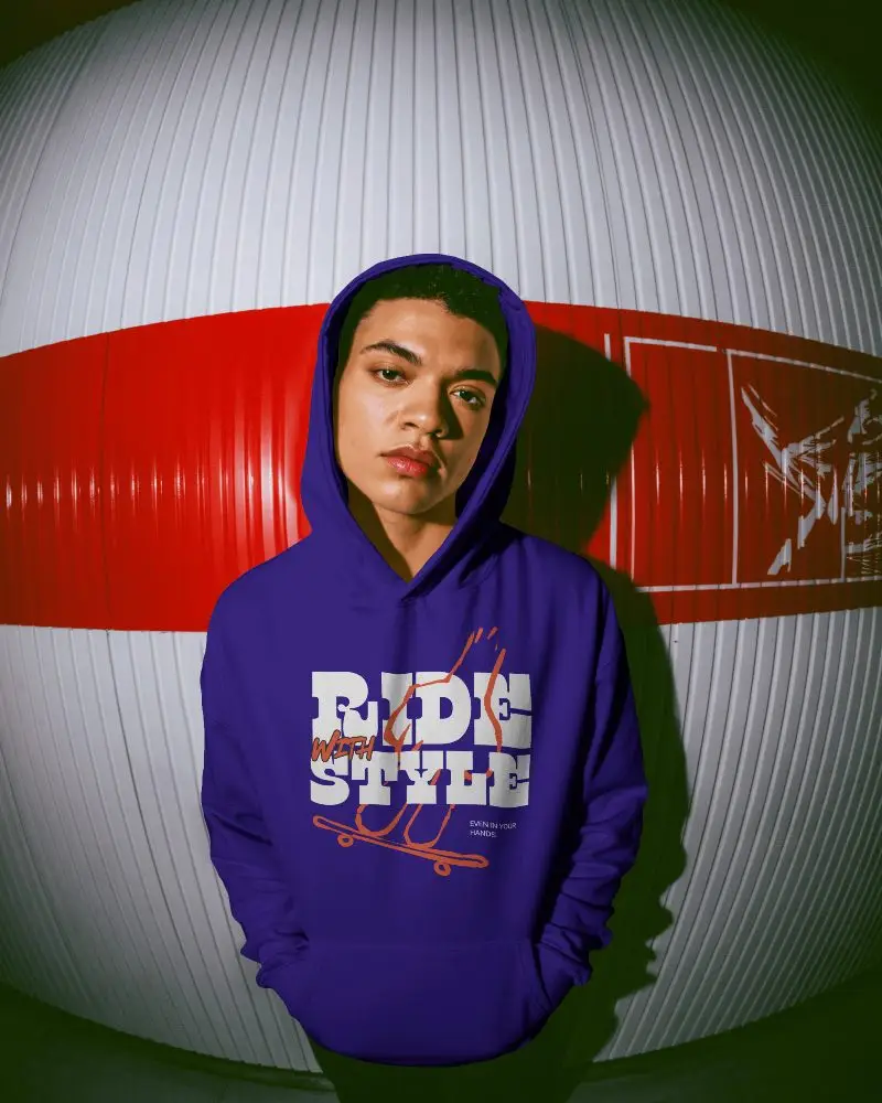 Urban Streetwear Casual Hoodie Mockup With Relaxed Fit And Comfortable Pockets For Everyday Style