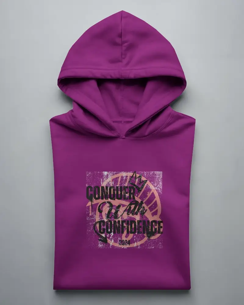 Folded White Hoodie Mockup Top View On Soft Grey Background Clean Flat Lay Presentation With Modern Minimal Style And Subtle Shadows