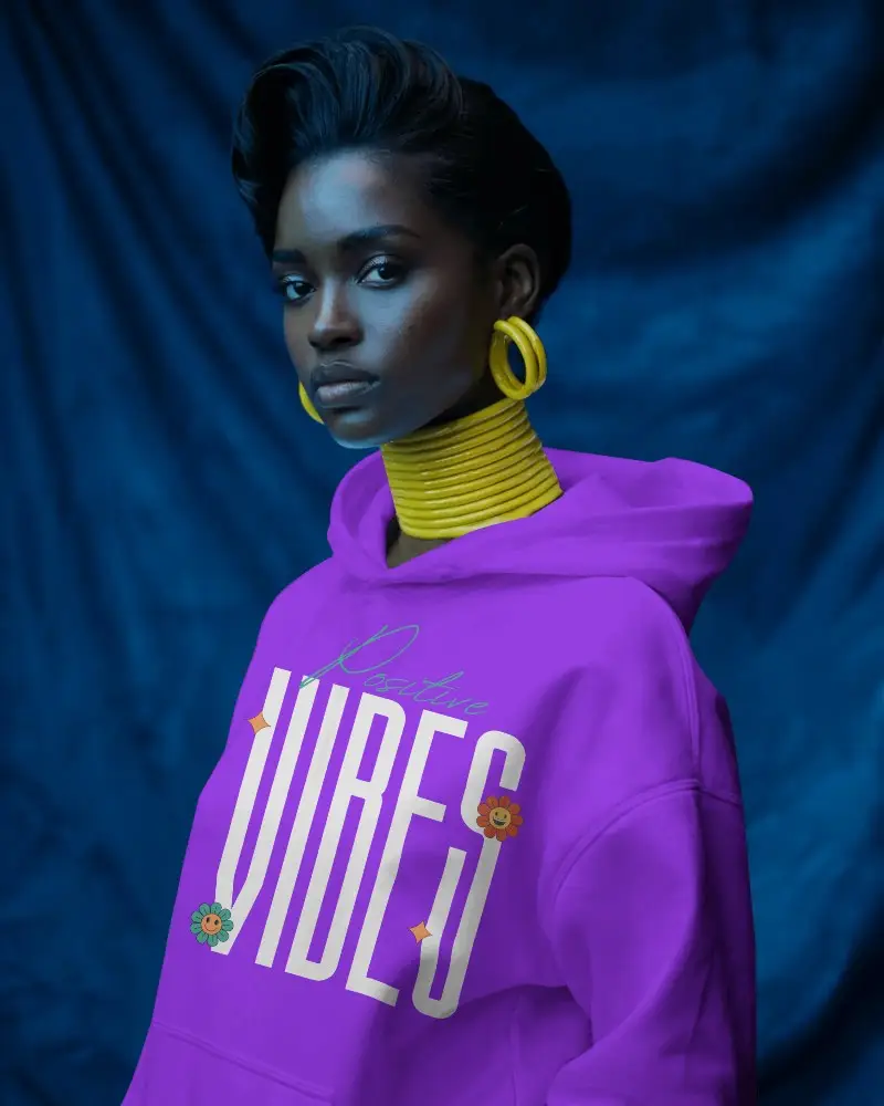 Clean Minimalist Hoodie Mockup Template To Display Printed Graphics In A Realistic Way