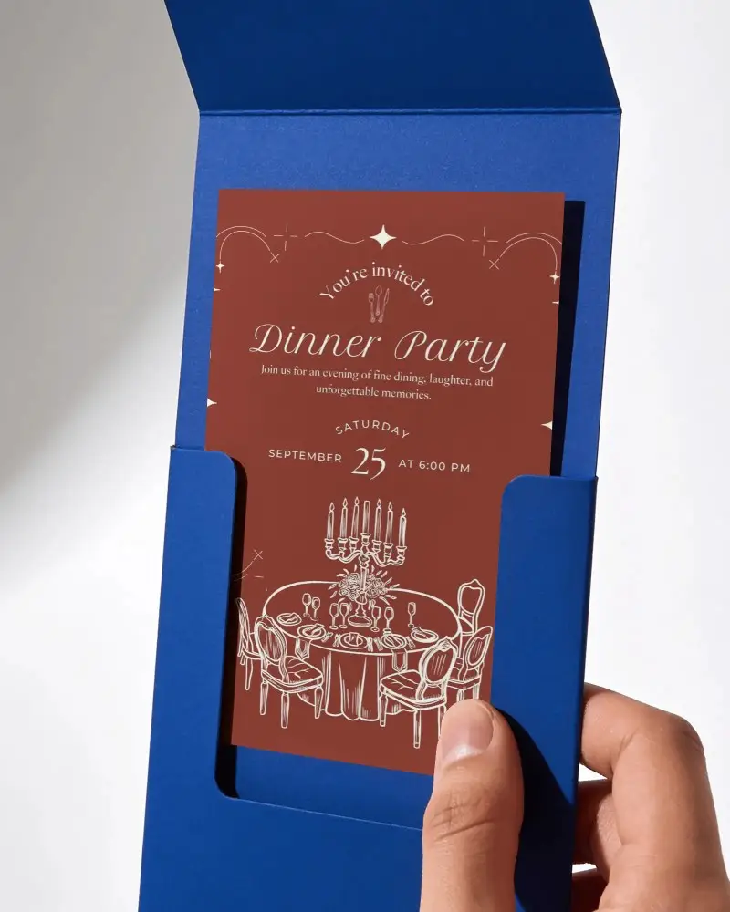 Premium Paper Invitation Card Envelope Mockup For Elegant Event Invitations