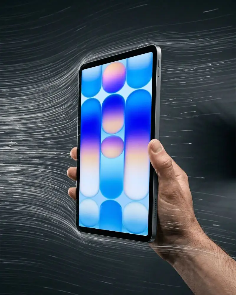 Sleek Ipad Mini Mockup In Hand Showing Digital Device For Creative Presentation Use