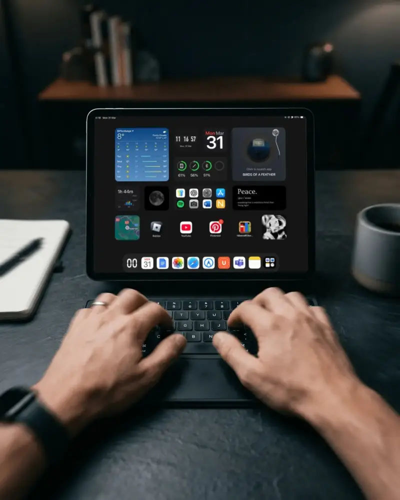 Realistic Ipad Pro Mockup With Blank Screen For Web Design And App Presentation Projects