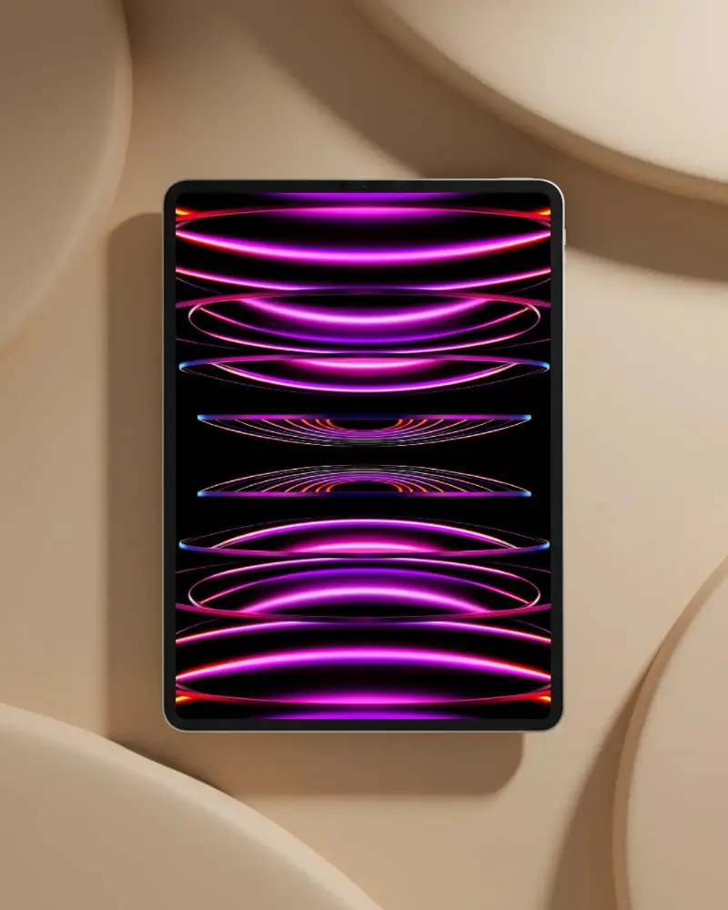 Modern Ipad Pro Mockup On Minimalistic Abstract Background For Digital Presentation Template