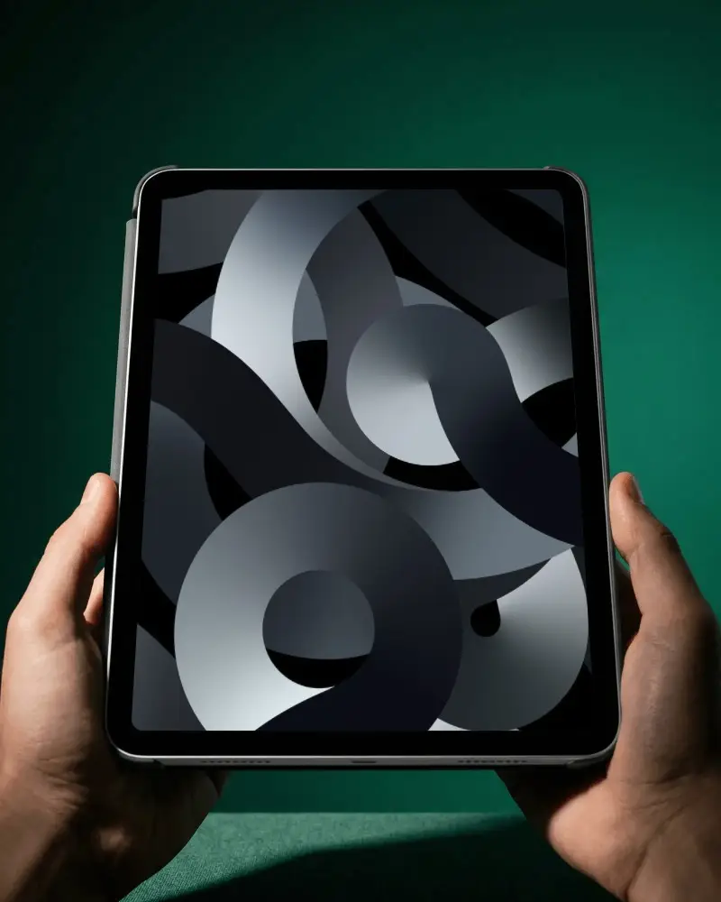 Premium Ipad Air Mockup In Hands For App Showcase And Digital Design Presentation Use
