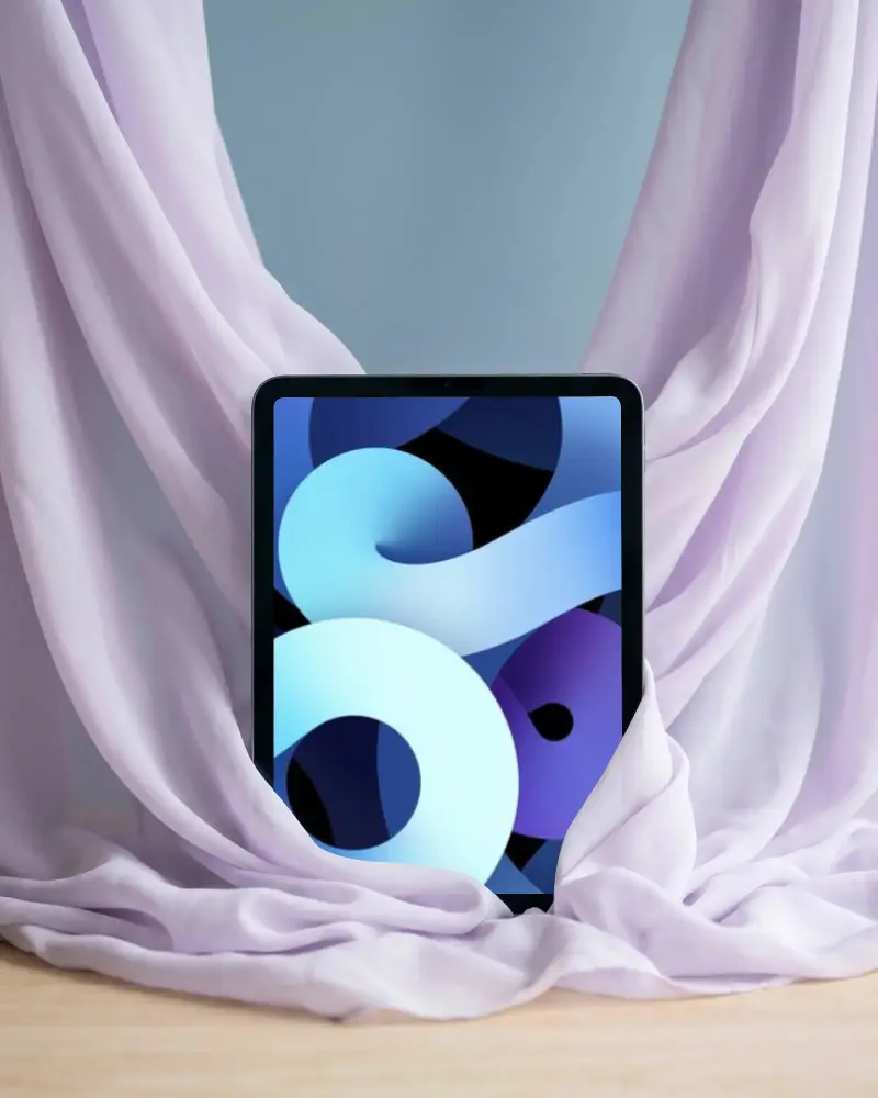 Minimalistic Ipad Air Mockup With Soft Texture Background For Modern Digital Presentations And Ads