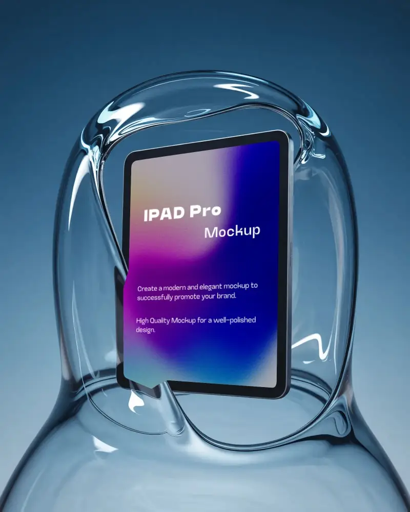 ipad-pro-mockup-encased-in-liquid-glass-sculpture-with-soft-blue-gradient-background