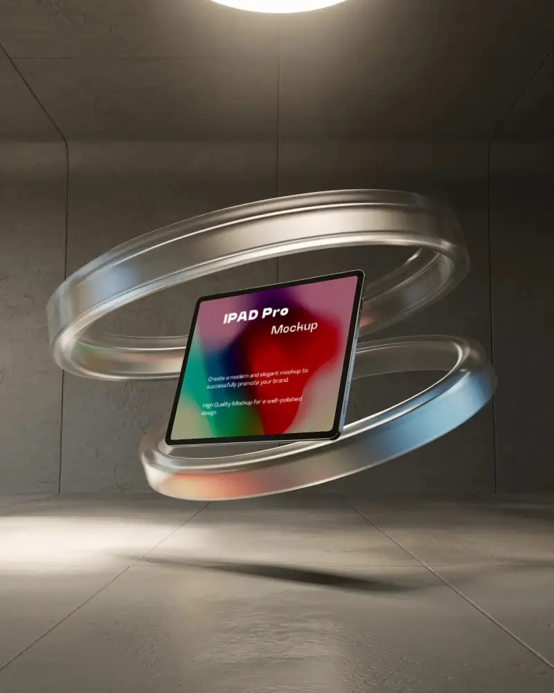 modern-ipad-pro-mockup-showcased-in-air-with-metal-hoops-and-ambient-spotlight