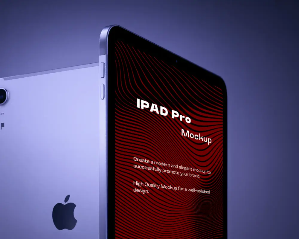 Minimalist Ipad Pro Tablet Mockup With Rounded Corners And Cutting Edge Technology Look