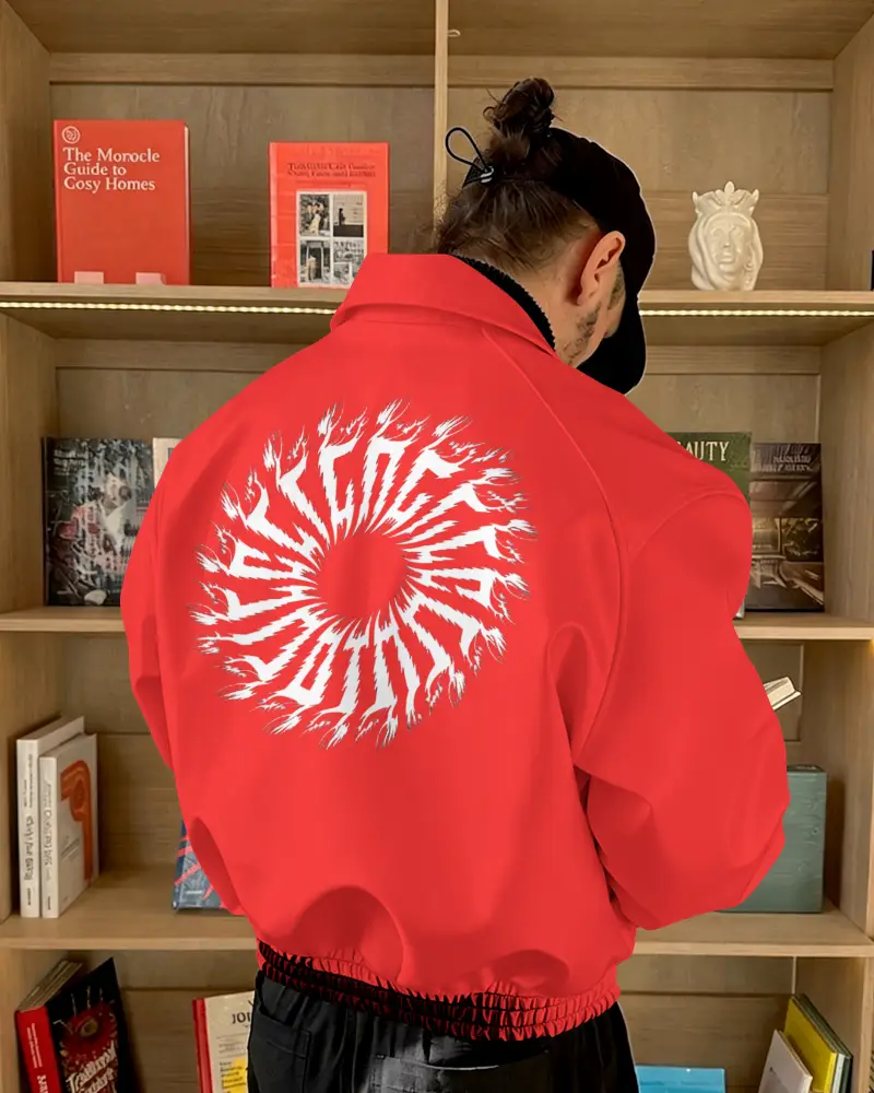 High Quality Relaxed Jacket Mockup With Elastic Waist And Simple Modern Cut