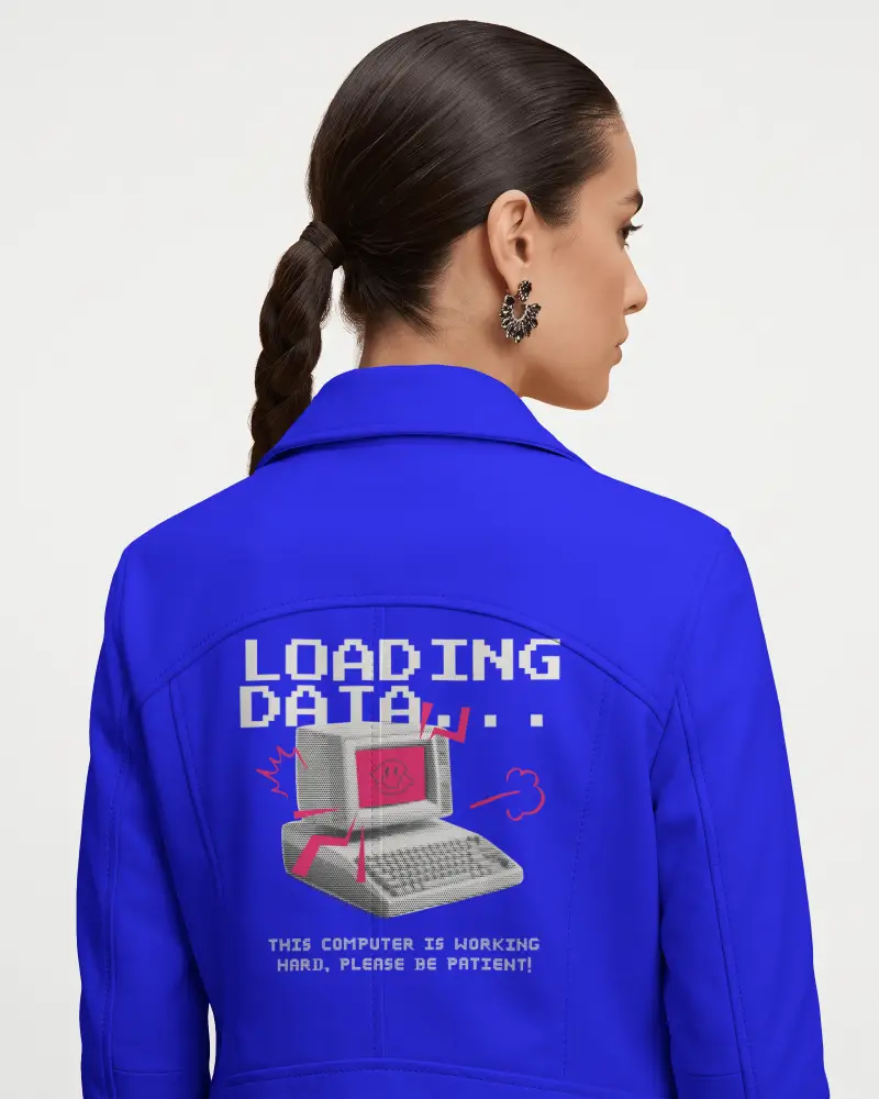 Premium Quality Leather Jacket Mockup For Women With Classic Cut Perfect For Everyday Wear