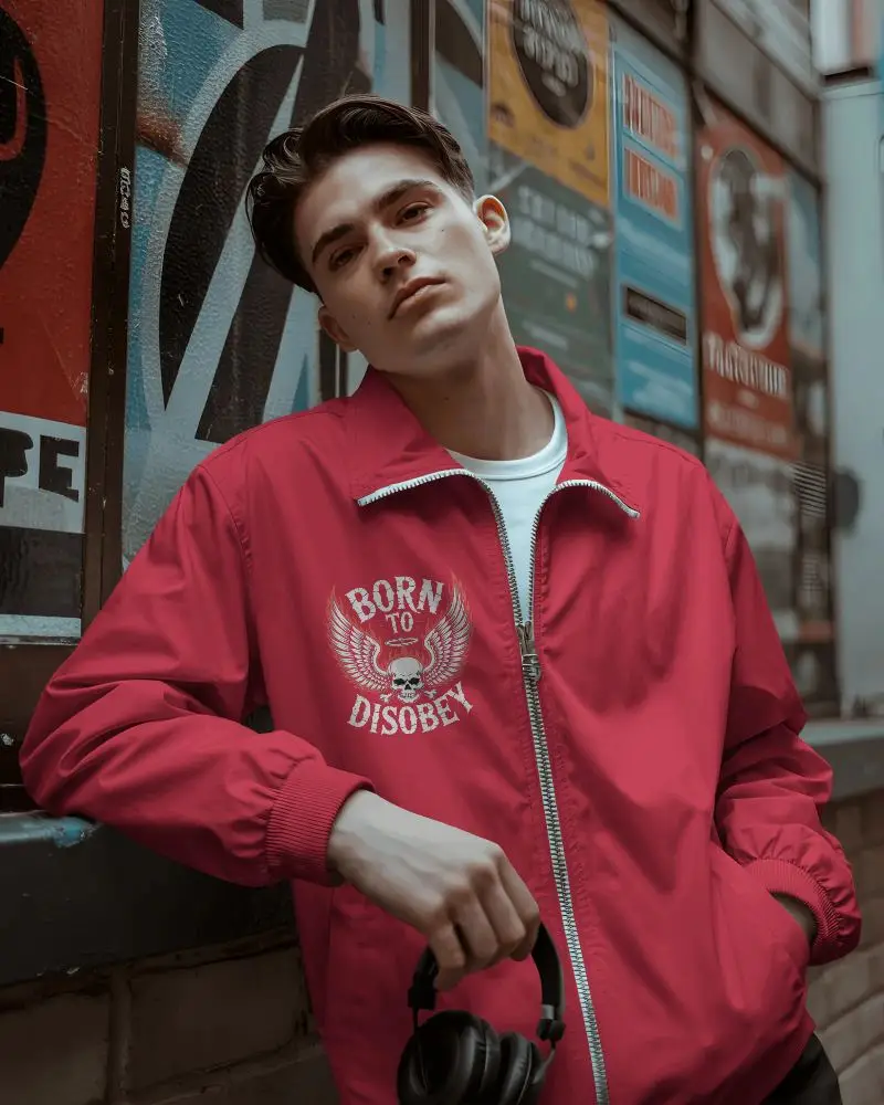 Urban Streetwear Jacket Mockup For Fashion Designers Modern Fit And Trendy Outerwear Style