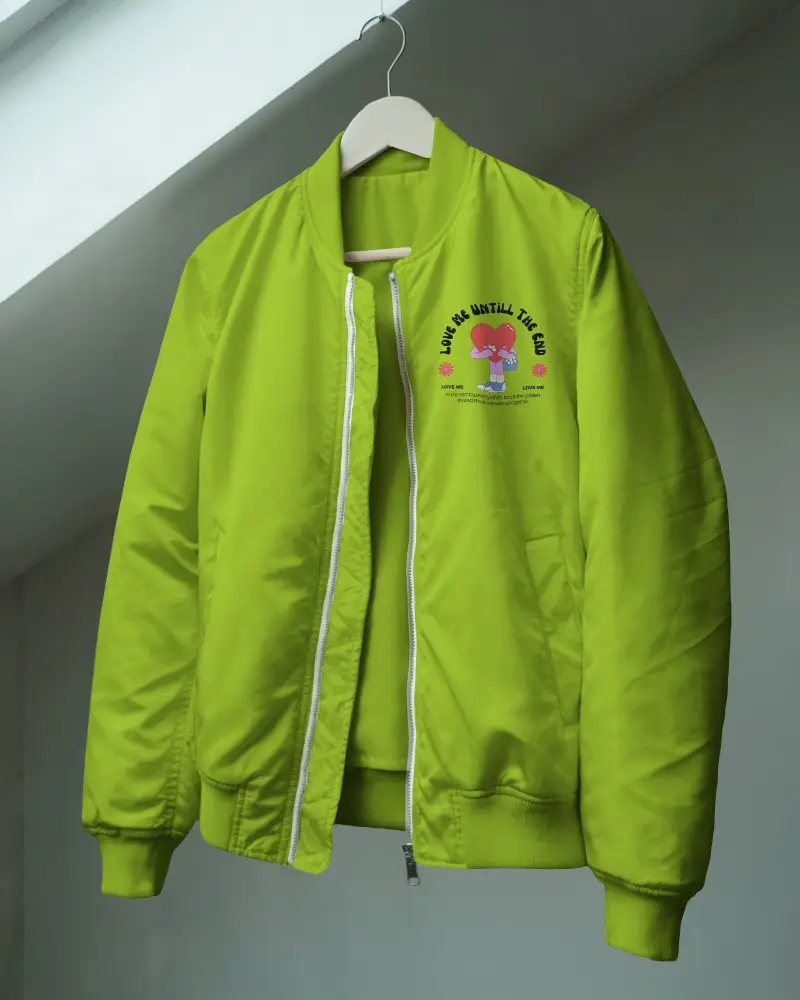 Classic Bomber Jacket Mockup For Stylish Outerwear Branding And Fashion Presentation Use