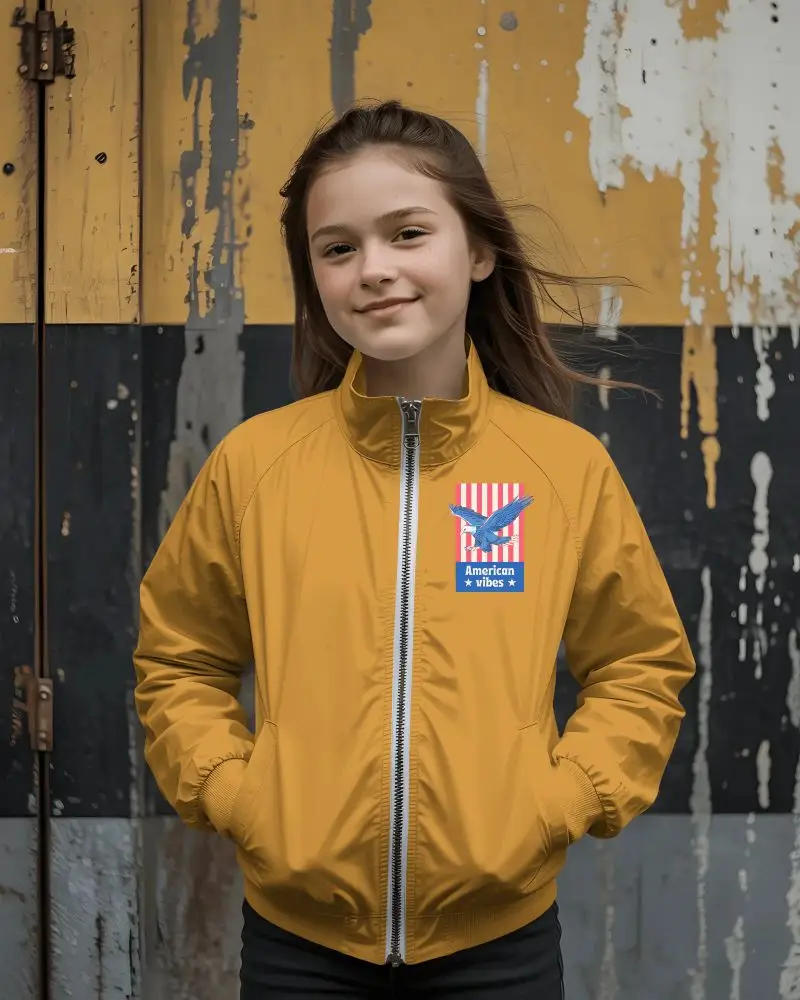 Modern Kids Jacket Mockup Template Perfect For Apparel Marketing And Street Style Campaigns