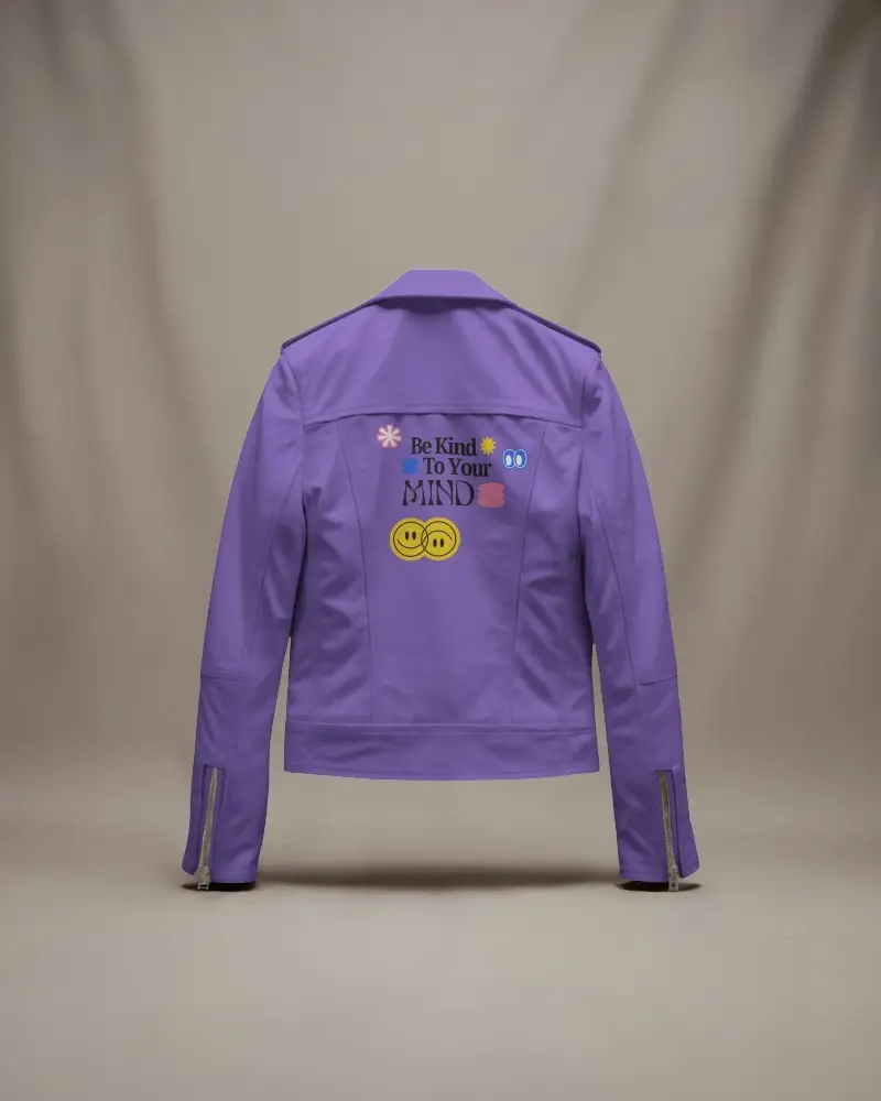 Modern Stylish Jacket Mockup Back View Fashionable Casual Wear For Daily Outdoor Activities