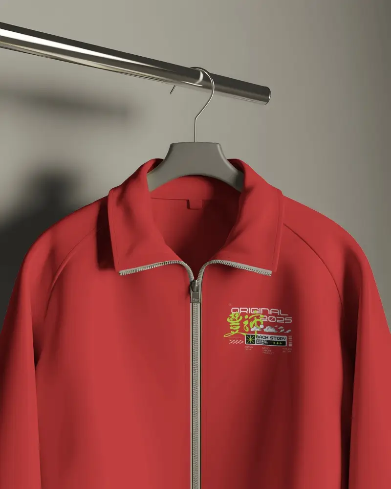 Modern Minimalis Jacket Mockup For Fashion Branding And Apparel Design Presentation