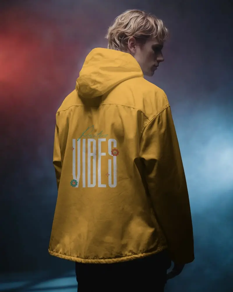 High Resolution Hooded Jacket Mockup For Athleisure And Street Style Promotion