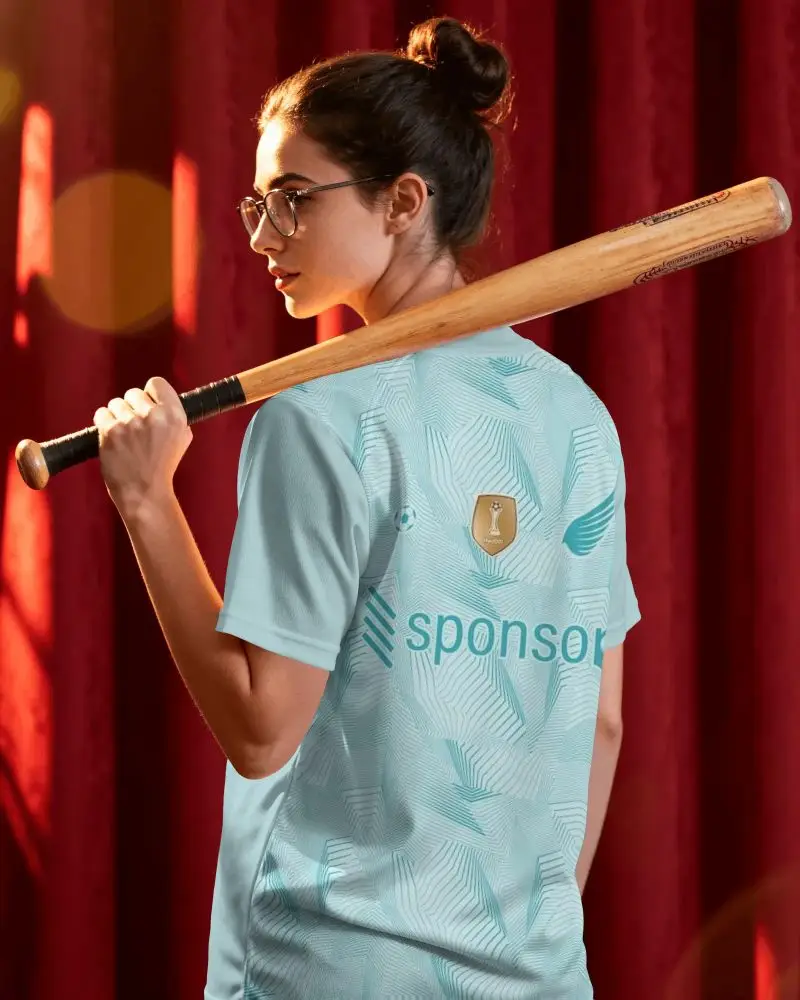 Sporty Back View Jersey Mockup For Athletic And Team Sports Apparel Display