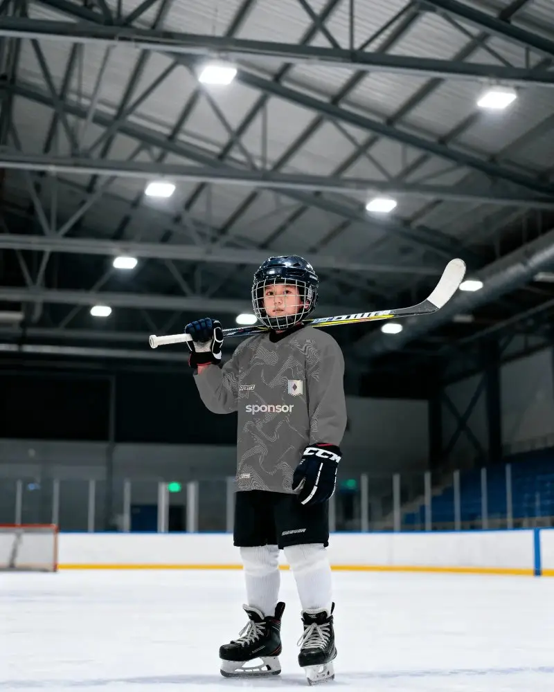 Youth Hockey Jersey Mockup For Custom Sportswear Design And Team Uniform Branding