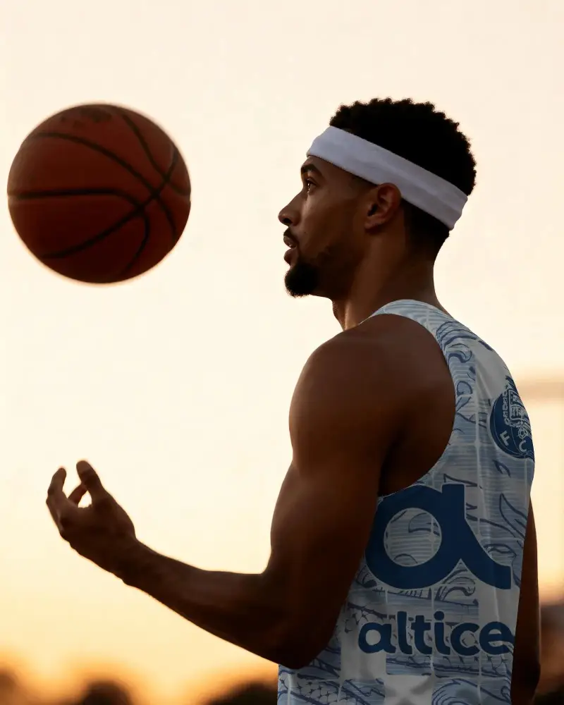 Sleeveless Athletic Jersey Mockup For Basketball Training And Sportswear Branding