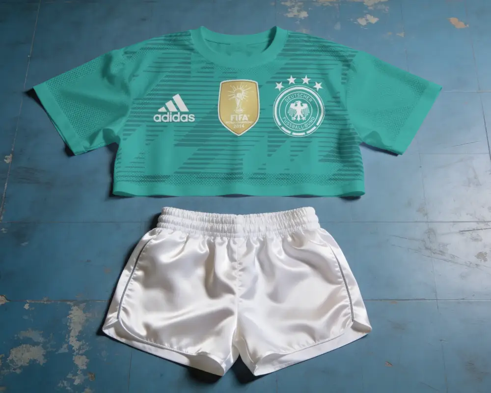 Breathable Mesh Sports Jersey Mockup With Elastic Waistband Short Athletic Set For Training