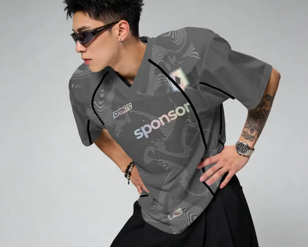 Casual Sports Jersey Mockup For Urban Fashion And Team Uniform Design Showcase