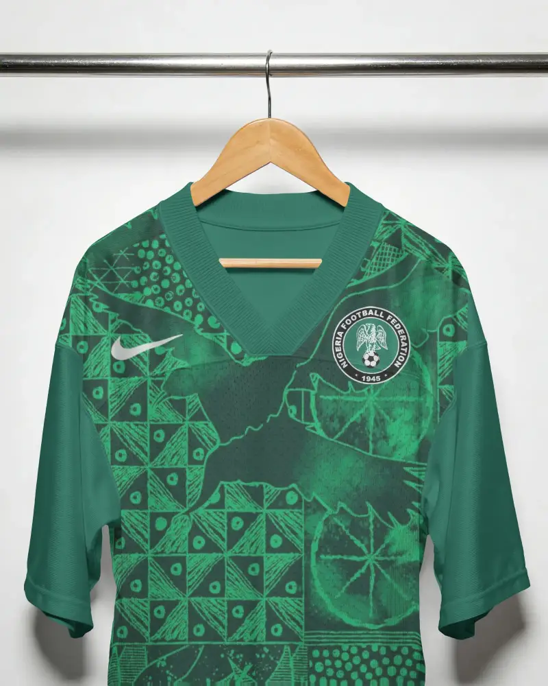Premium Quality Sports Jersey Mockup Hanging On Hanger For Branding And Apparel Showcases