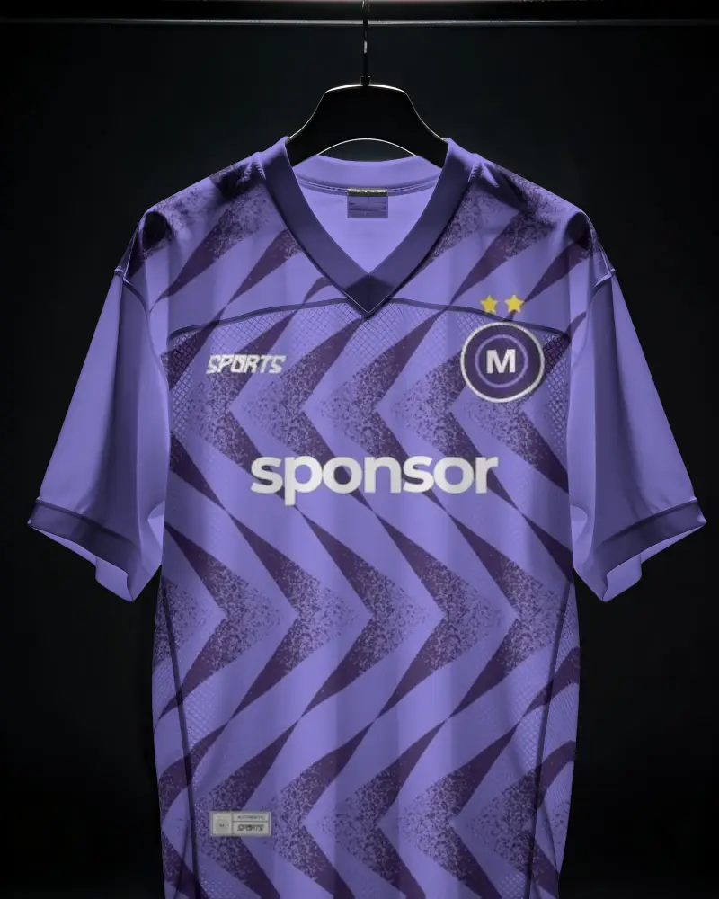 High Quality Mesh Fabric Jersey Mockup With V Neck Sleeves For Sportswear Brand Showcasing