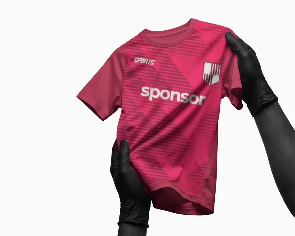 Premium Athletic Jersey Mockup For Sportswear Design Showcase And Brand Presentation