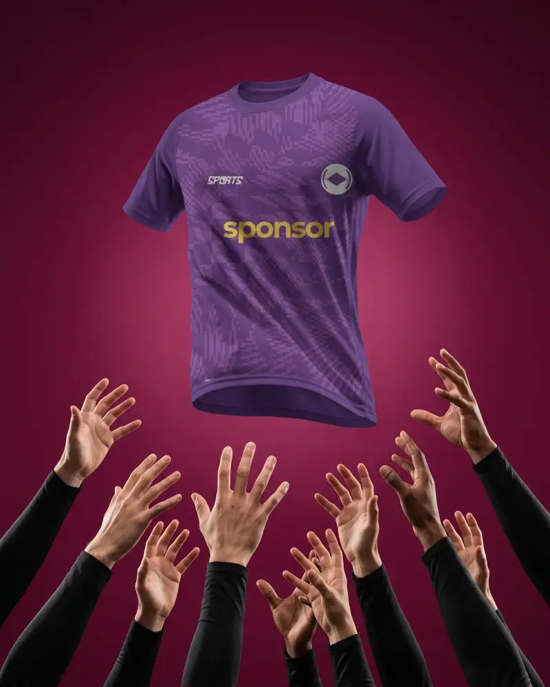 Premium Athletic Jersey Mockup For Sportswear Branding And Custom Graphic Designs