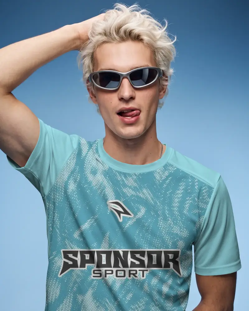 Modern Athletic Jersey Mockup For Custom Sportwear Designs And Activewear Branding